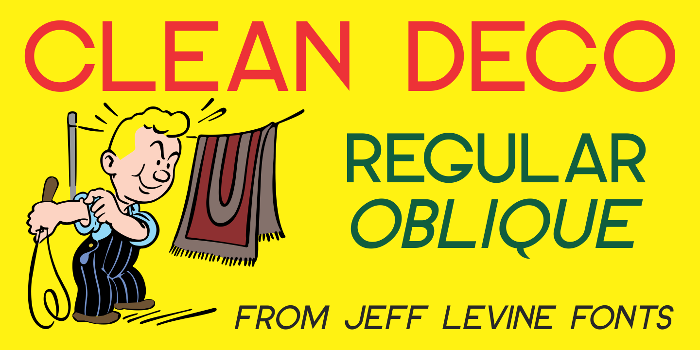 Clean Deco JNL Font preview